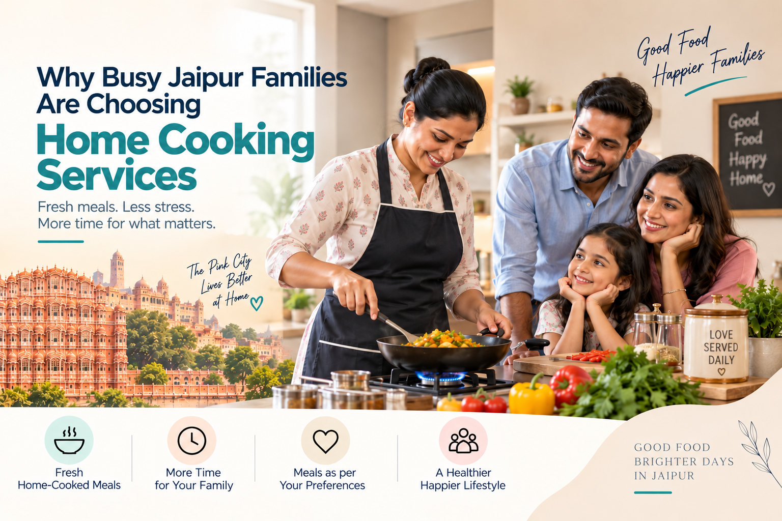 Why Busy Jaipur Families Are Choosing Home Cooking Services